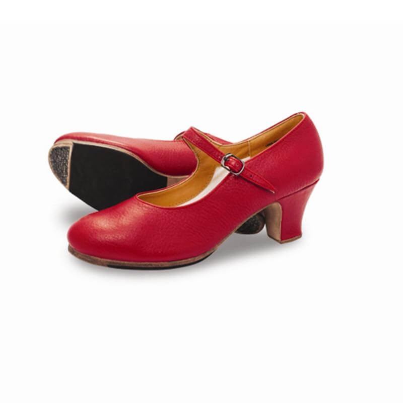 red flamenco shoes