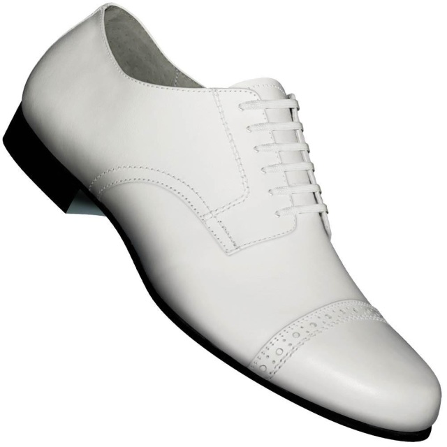 Aris Allen Men's White Retro Canvas Dance Sneakers - Narrow - *Limited Sizes*, 12.5 / White